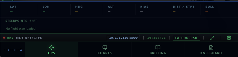 Falcon-Pad GPS panel