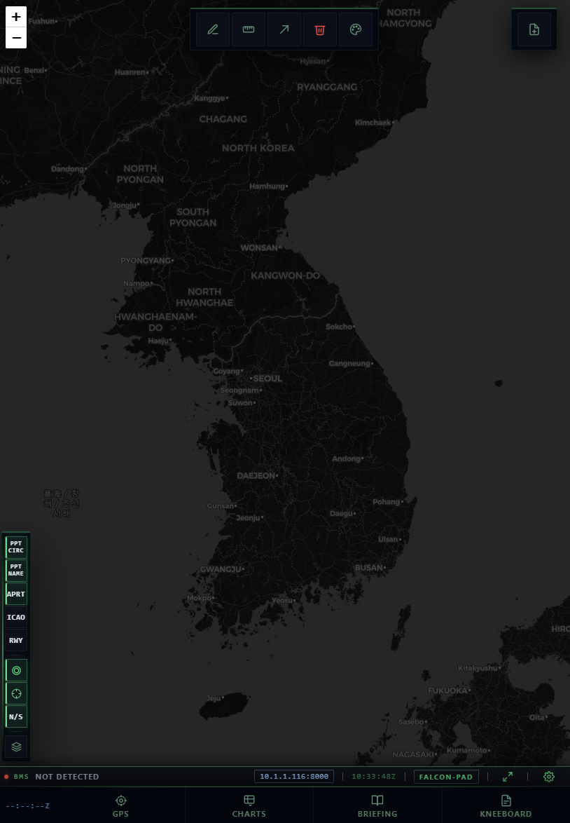 Falcon-Pad tactical map